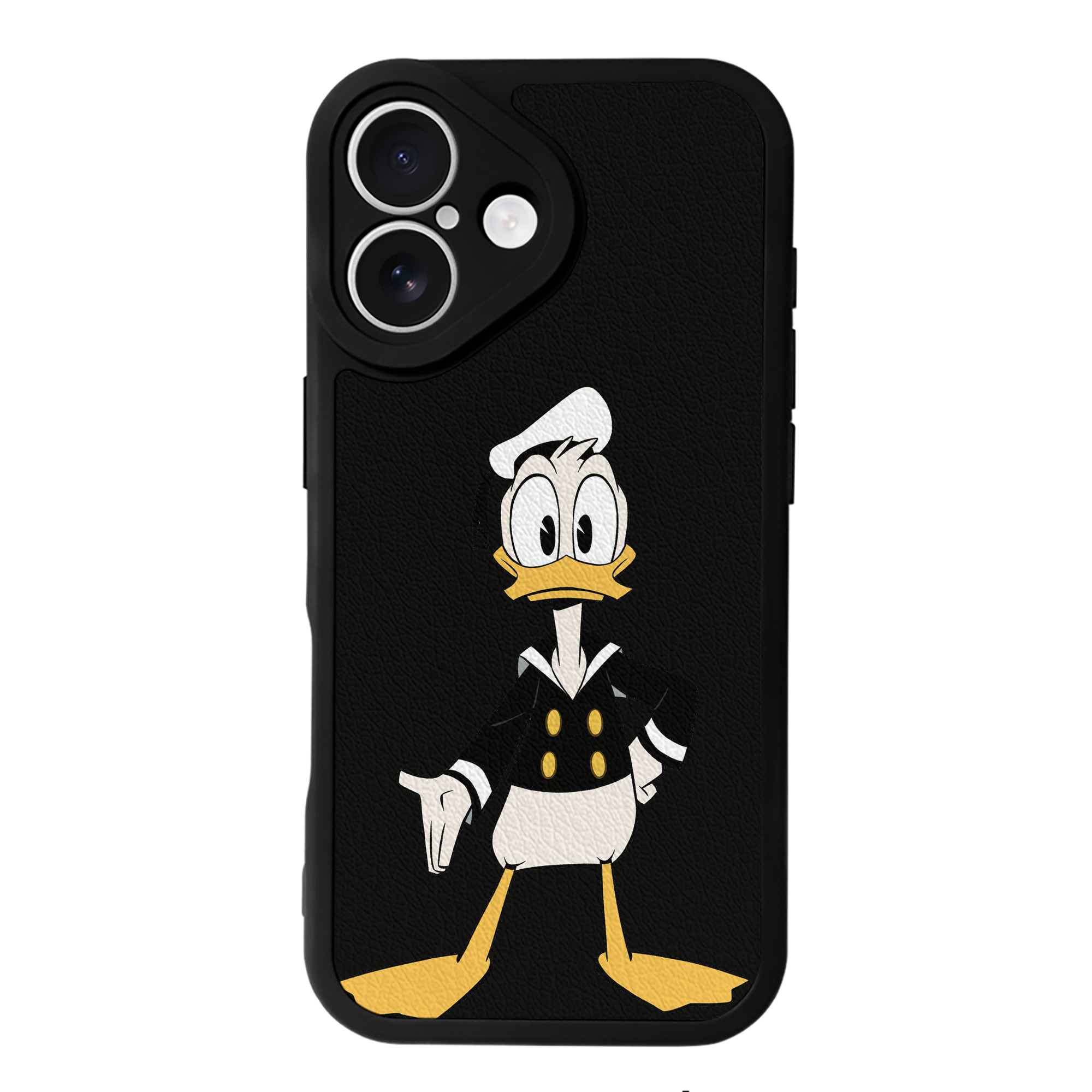 （画像用） ミッキーマウス Mickey Mouse 【iPhone 16シリーズ対応】シリコンスマホケース（レザー調） 材質：シリコン